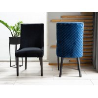 Scaun Tapitat LEON VELVET Genarom SN Negru / Bluvel 19